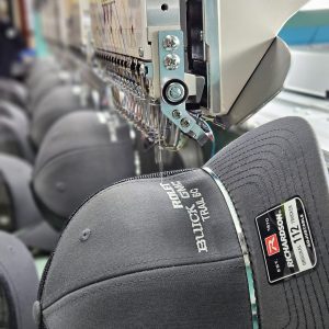 vh sport embroidery shop hats on embroidery machine